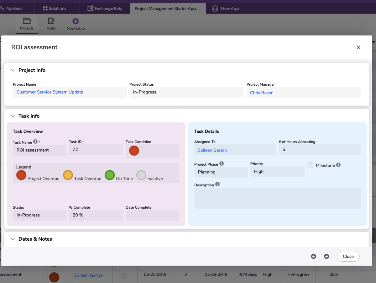 Project Management Starter App | Quickbase