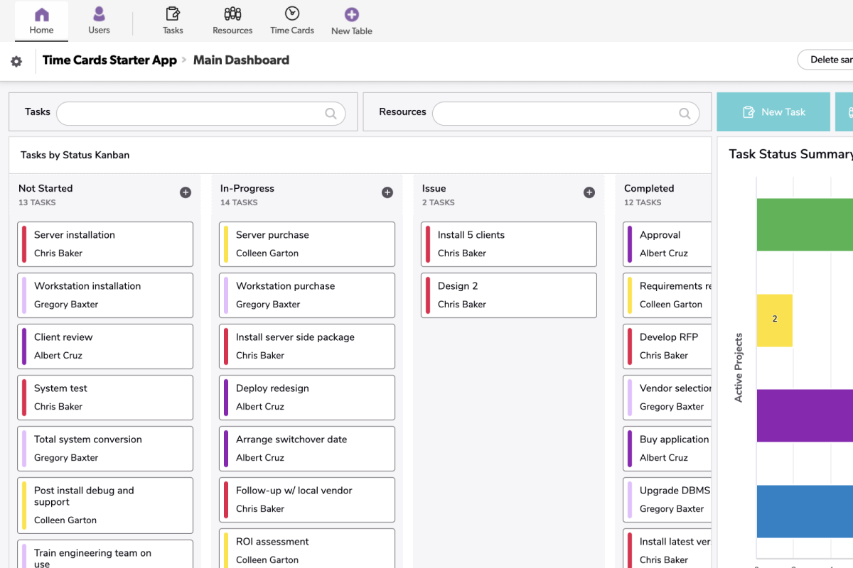 Time Cards Starter App | Quickbase